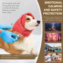 Dog Head Ear Warp Relief Ear Muffs Noise Protection (M-Head Circle(13.7"~18.9"), Rose)