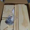 4-in-1 Toddler Kitchen Step Stool, Foldable Learning Standing Tower with Whiteboard, Wooden Kitchen Stool Helper for Kids, 1-3 Year Old Boy Girl Gifts (Natural Wood Color)