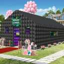 Inflatable Nightclub 20x16.8x12 Ft, Large Black Inflatable Club Tent with 2 Doors and Logo Area, Inflatable Party Tent for Adults Birthday Backyard Wedding Rental