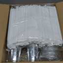 Dealusy 100 Pack - 16 oz Clear Plastic Cups with Lids and Straws, Sturdy & Food Safe Iced Coffee Cups with lids, Disposable Plastic Smoothie Cups for Cold Drinks