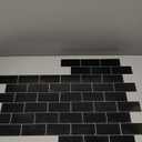 Thick Black Peel and Stick Subway Tile Backsplash Self Adhesive for Kitchen Bathroom Wall (10-Sheet, 12"12")