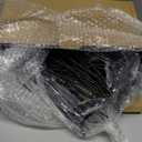 Shimeyao 100 Pcs Peg Board Shelving Hooks Stainless Steel Hanging Board Pegs Wall Display Hooks Bulk for 1/8 1/4 Garage Storage Organizer Accessories(10 Inch,Black)