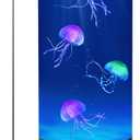 Jellyfish Lamp - 7 Color Changing LED Tank Aquarium Light, Mood Lamp for Home Office Bedroom Decor, 2 Lighting Modes for Relax/Sleep, Gift for Kids Teens Adults (Black)