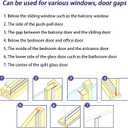 TAROSE Weather Stripping, 33 Feet Weather Seal Strip, Adhesive Silicone Tape (Transparent, 25MM) for Door, Shower, Window Draft Stopper