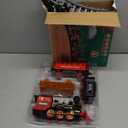 Shemira Christmas Train Set, Train Toys for Boys Girls,Toy Train with Light Smoke and Sound, Steam Train Set for Around Christmas Tree, Toys Gifts for 3 4 5 6 7 8+ Year Old Kids (Black)