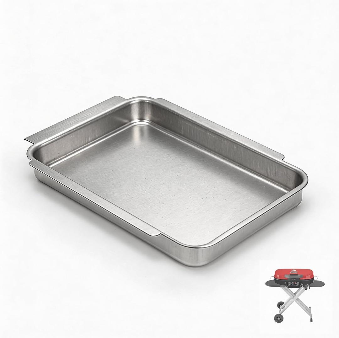Grease Pan Replacement Parts for Coleman Portable Roadtrip Grill 9949 Series, Drip Tray for Coleman Roadtrip Grill Parts 9924 9949-750 9949-759 9949-451, Replacement for 5010000747