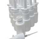 10-Pack 20ml Nasal Spray Bottle Mister - Empty Refillable White Plastic HDPE Spray Bottles - Reusable Nasal Sprayer for Nasal Medications