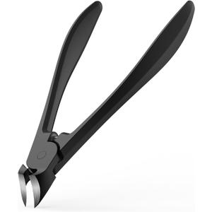 BEZOX Thick Toe Nail Clippers - Comfortable Rebound Thick Spring Toenails Clipper for Thick Nails for Seniors, Precision Fingernail Clippers for Men and Women - Black