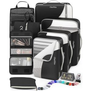 8 Set Packing Cubes for Travel, Gifts for Women Mom,Anti-Tearing Suitcase Organizer,OlarHike Vacation Essentials & Accessories for Cruise Ship