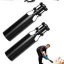 Leaf Blower Air Booster, Speed&Power Cyclone 2X Air up Extension Nozzle, Universal Airflow Amplifier for Leaf Blower Attachment, Compatible with 2-4 Inch,Cleanup Artifact for Lawn, Driveway (2PCS)
