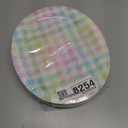 50Pcs Easter Oval Paper Plates Blue Pink Yellow Buffalo Plaid Dinner Plates Disposable Large Farmhouse Heavy Duty Paper Platter Colorful Plaid Dessert Plate for Seasonal Spring Party Supplies