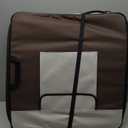 DONORO Dog Kennels and Crates for Medium Dogs, Portable Pop Up Indoor Pet Cage with Sturdy Wire Frame, Collapsible Travel Crate Soft Sided Cat Bag Escape Proof (Brown, 36.0" L x 23.0" W x 28.0" H)