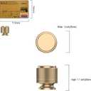Asidrama 10 Pack Gold Knurled Dresser Drawer Cabinet Hardware Zinc Knobs for Dresser Drawers