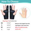 Metacarpal Finger Splint Hand Brace - Pinky Ring Finger Immobilizer For Boxer Fractures -Fit for Both Left or Right Hand (Medium)