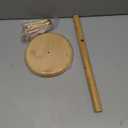 Wisuce Bamboo Mug Tree with Thicker Base - Countertop Coffee Cup Stand with 6 Hooks (Natural)