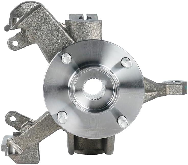 MISIOEK Steering Knuckle Wheel Bearing Hub Assembly Front Left Driver Side Compatible with 2000-2004 Ford Focus, Replace BR930263K 2M5Z3K186BA