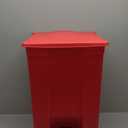 Rubbermaid Commercial Products Legacy Step-On Trash Can/Container, 12-Gallon, Red, Hands-Free Sanitary Use Garbage Can for Medical Waste in Hospitals/Lab/Emergency/Patient Rooms