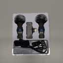 2pcs Dual Receivers Mini Microphone for iPhone 7-16 iPad Android Video Recording,Lavalier Wireless Microphone for Game Live Streaming,Interviews,YouTube,TikTok,Vlog,Gift (for Black-lightning & for Type-c)