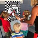 Racing Car Party Games, Pin The Wheel on The Cars Game for Monster Truck Wheels Car Speed Birthday Party Decorations Supplies, 22.8 x 28 inches