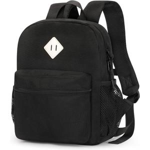 STEAMEDBUN Toddler Backpack for Boys 2-4, Kindergarten & Preschool Mini (Black)