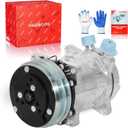 PHOBOOS AIR Conditioning Compressor with Clutch Compatible with Ford Aerostar Explorer Mustang, Thunderbird & Mercury Cougar