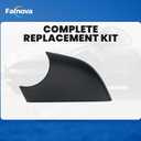 Left Rearview Mirror Cover Bracket, Compatible with Tesla Model Y 2020-2026, Side Mirror Base Cover Replacement Part, Suitable for Tesla Model Y Accessories（Black）