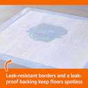 Amazon Basics Puppy Pads with Quick-Dry 5-Layer Leak-Proof Design for Potty Training, X-Large Size 28 x 34 Inch, Pack of 40, Blue & White 