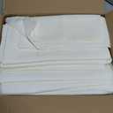 sancua Beige Tablecloths for 6 Foot Rectangle Tables, 8 Pack - Washable Polyester Fabric Table Cloth for Wedding Party, Birthday, Banquet Reception, 54x108 Inch Ivory
