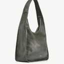 NEWBELLA Hobo Purse, PU Leather Shoulder Bag, Tote Handbag for Work and Travel (Green)