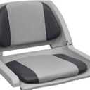Wise 8WD139 Series Molded Fishing Boat Seat with Marine Grade Cushion Pads (Grey/Charcoal)