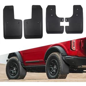 Atubeix Mud Flaps for Ford Bronco Accessories 2021 2022 2023 2024 2/4-Door, Splash Guards Easy Installed, No Punching Required Front and Rear 4PCS