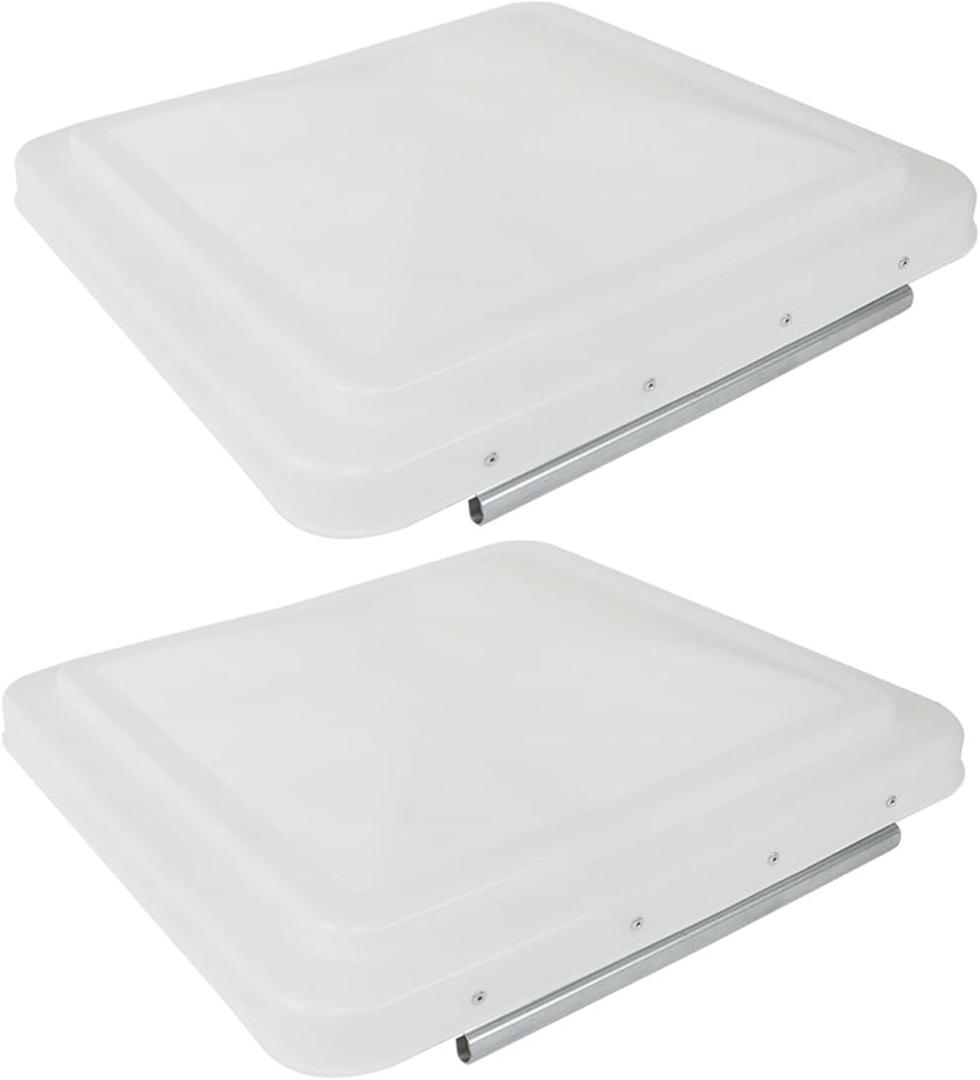 labwork 2 Packs 14 Inches Roof Ventilation Cover Replacement for Ventilation Cover - White