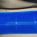 Tondiamo Drainage Pool Flooring Mats Swimming Pool Non Slip Mat PVC Splash Matting Mesh Hollow Doormat Roll for Outdoor Indoor Patio Restaurant Garage Kitchen Bathroom Bars(3 x 30 ft,Blue)