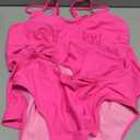 Aleumdr Women's Tankini Bathing Suit 2 Piece Tummy Control Swimsuit Scallop Trim Tankini Top with Bottom (X-Large)