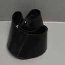 1 Piece Door Protecting Holiday Wreath Pad with Ties Rubber Pad Door Protector Prevent Scratches for Christmas Seasonal Decorative Protection Walls Glass (Fits 30 to 33 Inch Wreaths,Black)