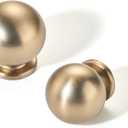 TUNNY 10 Pack Kitchen Cabinet Konbs-Single Hole Champagne Bronze Furniture Hardware Handles Drawer pulls for Kitchen Cabinets Bedroom Cabinet Pulls