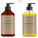 Majestic Pure Castor Oil - 100% Pure & Natural - Premium Grade, Cold Pressed, Hexane Free - Hair, Eyelashes, Eyebrows, Nails - Moisturizing & Nourishing - 16 Fl Oz