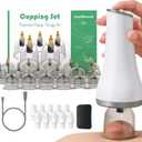 Cupping Kit for Massage Therapy, Professional Cupping Set with Electric Pump, Cup Therapy Set with 20pcs High Temp & High Pressure Resistant Vacuum Cups,an Automatic Suction Cupping Device