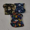 Langsprit Male Belly Bands for Dogs (Pack of 3) - Dog Diapers Male - High Absorbing Dog Wraps Washable - Reusable Small Doggy Doggie Puppy Dog Diapers (Medium,Waist:14-16.5 inches) (Sloth,Whale,Dinosaur)