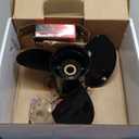 Propeller 765183 for OMC Johnson Evinrude V4 Outboard 40-140 HP Boat Motor Engine Parts 3 Blade Aluminum Prop 13.25X17 Pitch RH 13 Spline Tooth with Hub Kit 0765183