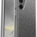 OtterBox Symmetry Case for Samsung Galaxy S24, Stardust - Slim Protective Phone Case, Stylish Drop Proof, Shockproof Wireless Charging, Anti-Scratch Hard Shell, Raised Screen Bumper (Stardust (Clear/Glitter))