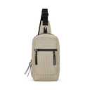 Sherpani Metro, Reversible Anti-Theft Sling Bag, 5L Travel Crossbody Backpack, Chest Purse for Travel, Hiking, or Everyday Pickpocket Protection (Straw Signature)