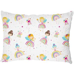 Bunnikins & Clover Toddler Pillows with Pillowcase, 13"x18" Soft Cotton Kid Pillows for Sleeping, Bedding Small Pillow for Boys and Girls Aged 2-5 Years
