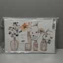 Stupell Industries Antique Floral Bouquets Flowers Glass Jar Painting, Wall Plaque, 13 x 19