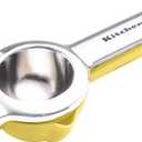 KitchenAid Citrus Juice Press Squeezer for Lemons and Limes with Seed Catcher and Pour Spout, Lemon, 8 inches