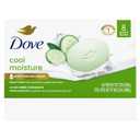 Dove Beauty Bar Soap Cool Moisture Cucumber & Green Tea Scent, 8 Bars for Refreshed Skin, Leaves Skin Refreshed 3.75 oz, Pack of 8 