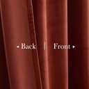 StangH Theater Velvet Curtains, Rust Red Home Decor Blackout Privacy Drapes 96 inches for Christmas Backdrops/Living Room/Bedroom, W52 x L96, 2 Panels