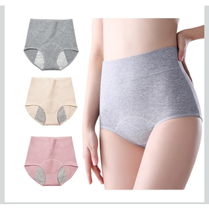3 Pack Women's Incontinence Underwear Washable, Double Elastic High Waist Adult Incontinence Protective Briefs, Reusable for Light Bladder Leakage(L-Waist: 24.4''~38.6'')