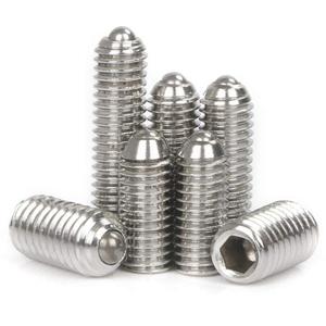M16 x 25mm Stainless Steel Hex Socket Spring Ball Point Grub Screws 2pcs