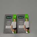 Depend Washable Adult Incontinence Underwear for Men, Reusable, Light Absorbency, Large, Black, 1 Count